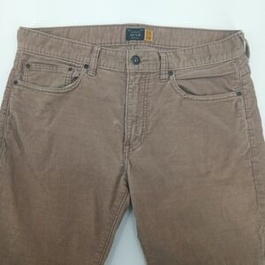 J.Crew 484 Slim Corduroy Pants Mens 33x30 (measures 34x30) Brown Casual Chino